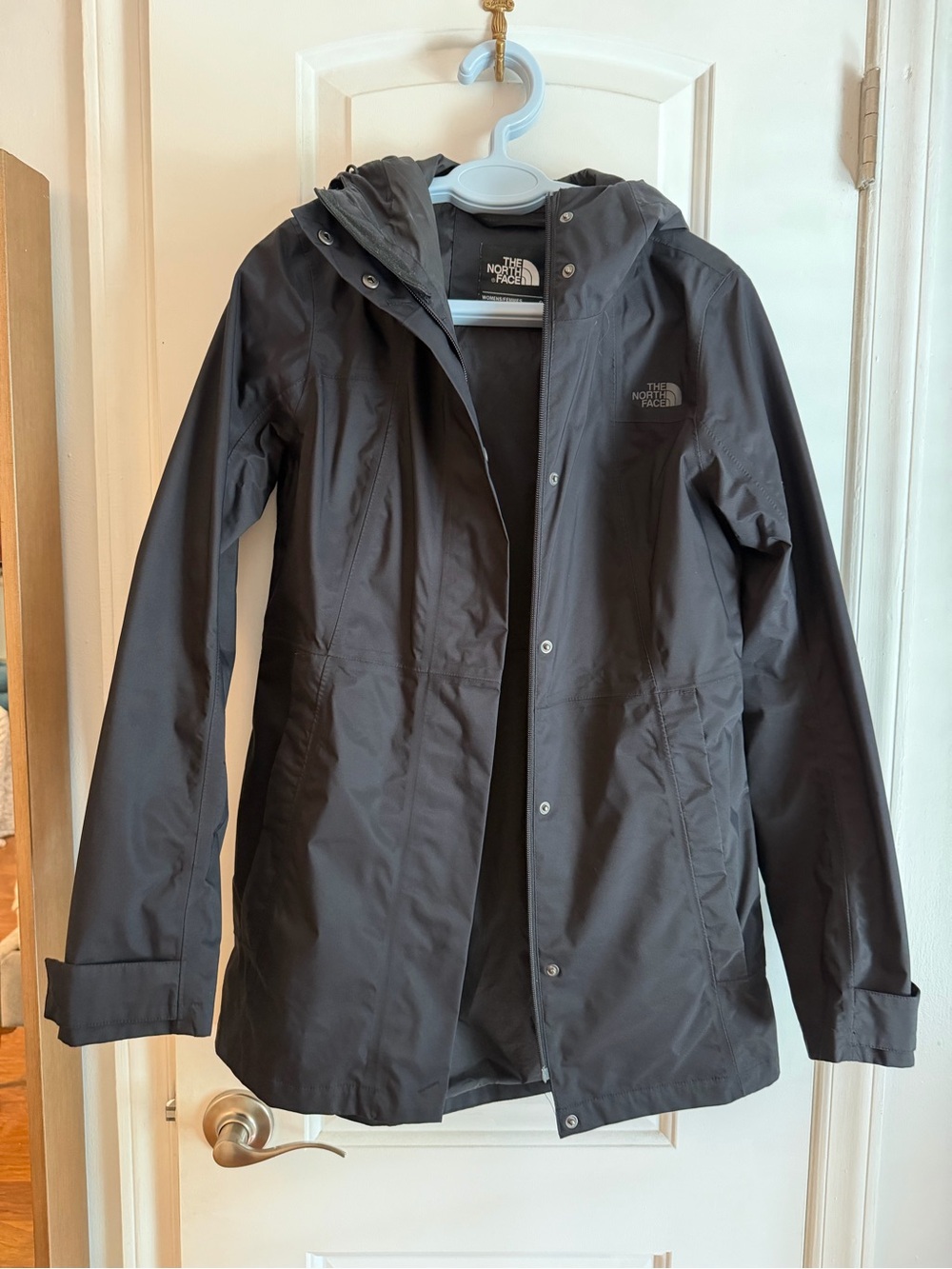 Double Deal! The North Face Women's Black Hooded Raincoat & Vest